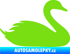 Samolepka Labuť 001 pravá zelená kawasaki