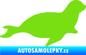 Samolepka Lachtan 001 pravá zelená kawasaki