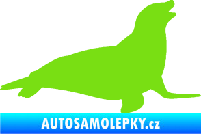 Samolepka Lachtan 002 pravá zelená kawasaki