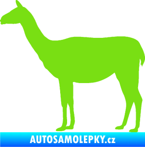 Samolepka Lama 001 levá zelená kawasaki