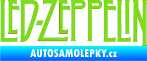 Samolepka Led Zeppelin zelená kawasaki