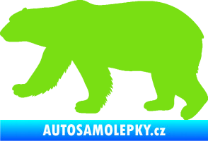 Samolepka Lední medvěd 002 levá zelená kawasaki