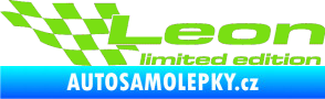 Samolepka Leon limited edition levá zelená kawasaki