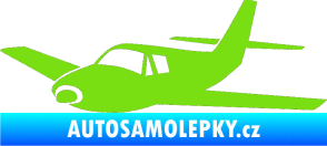 Samolepka Letadlo 001 levá zelená kawasaki