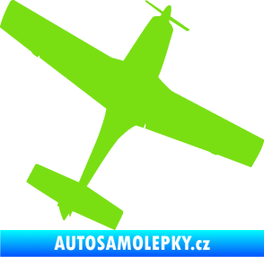 Samolepka Letadlo 003 pravá zelená kawasaki