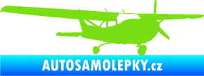 Samolepka Letadlo 014 pravá zelená kawasaki