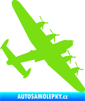 Samolepka Letadlo 022 pravá bombarder Lancaster zelená kawasaki