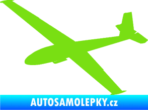 Samolepka Letadlo 025 levá kluzák zelená kawasaki