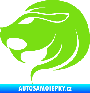 Samolepka Lev zvěrokruh 002 levá zelená kawasaki