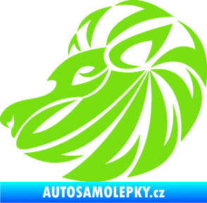 Samolepka Lev zvěrokruh 003 levá zelená kawasaki