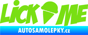 Samolepka Lick me nápis zelená kawasaki