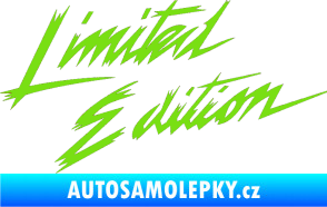 Samolepka Limited edition 001 zelená kawasaki
