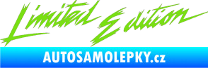 Samolepka Limited edition new 001 v řádce zelená kawasaki