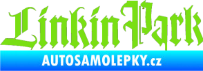 Samolepka Linkin Park 004 zelená kawasaki