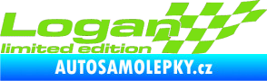 Samolepka Logan limited edition pravá zelená kawasaki