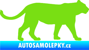 Samolepka Lvice 001 pravá zelená kawasaki
