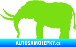 Samolepka Mamut 001 levá zelená kawasaki