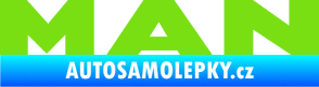 Samolepka MAN nápis zelená kawasaki