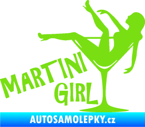 Samolepka Martini girl zelená kawasaki