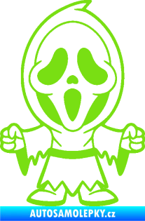 Samolepka Maska 002 pravá vřískot zelená kawasaki