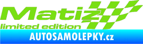 Samolepka Matiz limited edition pravá zelená kawasaki