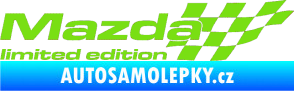 Samolepka Mazda limited edition pravá zelená kawasaki