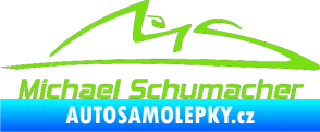 Samolepka Michael Schumacher 002 zelená kawasaki