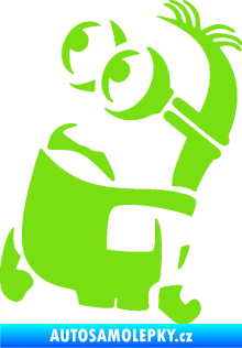 Samolepka Mimoň 001 levá zelená kawasaki