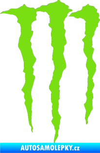 Samolepka Monster Energy 002 zelená kawasaki