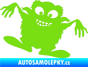 Samolepka Monstrum 001 pravá zelená kawasaki