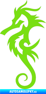 Samolepka Mořský koník 001 levá zelená kawasaki
