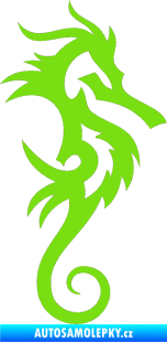 Samolepka Mořský koník 001 pravá zelená kawasaki