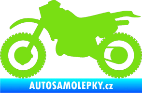Samolepka Motorka 003 levá zelená kawasaki