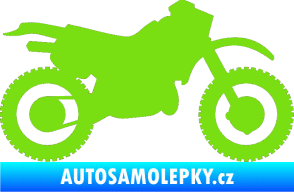 Samolepka Motorka 003 pravá zelená kawasaki