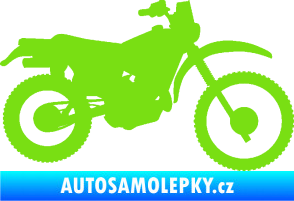 Samolepka Motorka 046 pravá zelená kawasaki