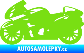 Samolepka Motorka 048 levá silniční zelená kawasaki