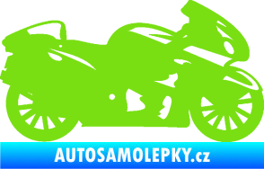Samolepka Motorka 048 pravá silniční zelená kawasaki