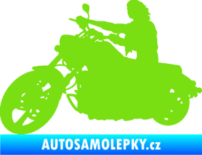 Samolepka Motorka 050 levá zelená kawasaki