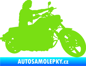Samolepka Motorka 050 pravá zelená kawasaki