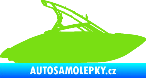 Samolepka Motorový člun 001 pravá zelená kawasaki