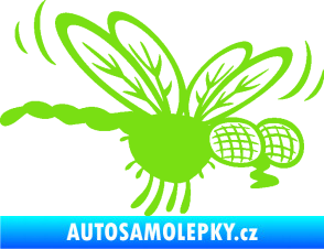 Samolepka Moucha 003 pravá zelená kawasaki