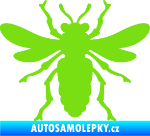 Samolepka Moucha 006 zelená kawasaki
