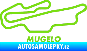 Samolepka Okruh Mugelo zelená kawasaki