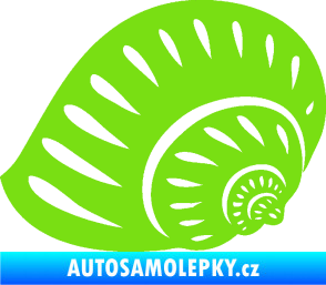 Samolepka Mušle 004 levá ulita zelená kawasaki