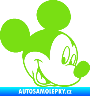 Samolepka Myšák Mickey 001 pravá zelená kawasaki