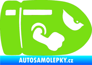 Samolepka Náboj 001 pravá zelená kawasaki
