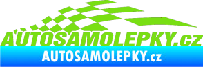 Samolepka Nálepka na auto - www.autosamolepky.cz 002 zelená kawasaki