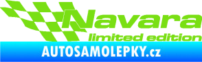 Samolepka Navara limited edition levá zelená kawasaki