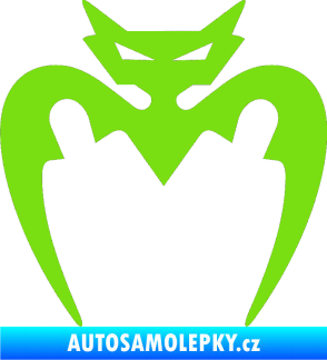 Samolepka Netopýr 001  zelená kawasaki