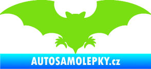 Samolepka Netopýr 007 zelená kawasaki